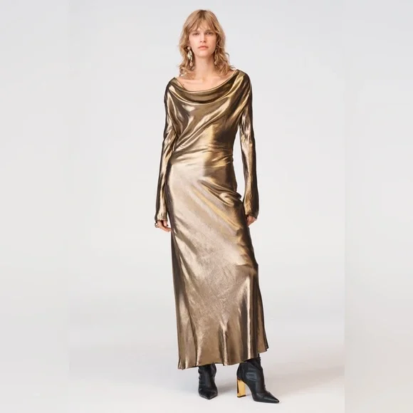 ZARA DRAPED DRESS LIMITED EDITION - Picture 11 of 14